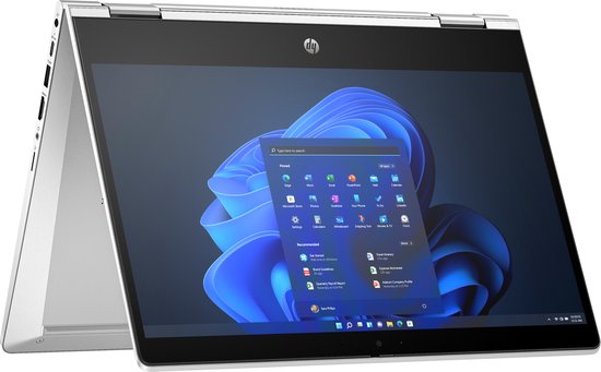 HP Pro x360 435 G10 AMD Ryzen™ 5 7530U Hybride (2-in-1) 33,8 cm (13.3") Touchscreen Full HD 16 GB DDR4-SDRAM 512 GB SSD Wi-Fi 6E (802.11ax) Windows 11 Pro Zilver - HP - Hoofdafbeelding