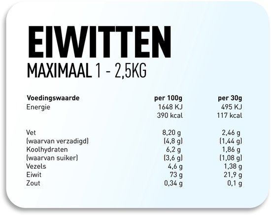 Kosso Nutrition - Eiwitten Maximaal - Whey Proteïne - Vanille - Voor Spierherstel & Kracht - 1000g — afbeelding 3