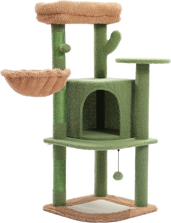 Happy Cactus Krabpaal voor Katten - Krabpaal Cactus - Kattentoren - Kattenhuis - Kattenkrabpaal