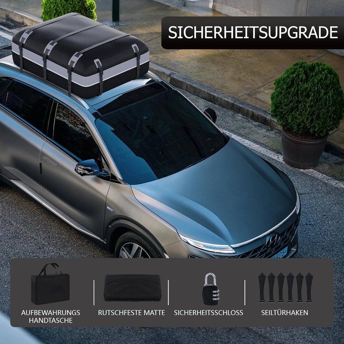 Daktas - Dakkoffer - Daktas auto - Opvouwbare dakkoffer – foto 6