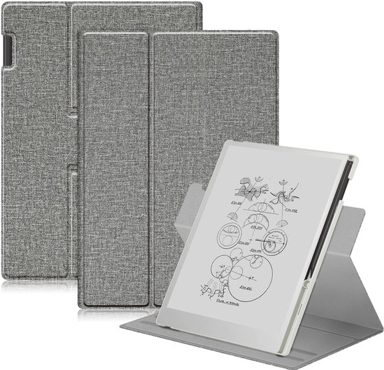 reMarkable® Paper Pro met Marker Plus en Draaibare Grijze hoes -