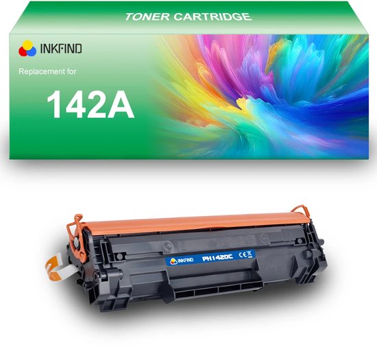 Foto: Inkfind 142a w1420a tonercartridge compatibel met hp 142a w1420a 1 pack zwart