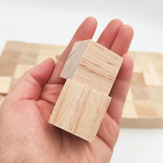 houten kubus blokken 5 cm | houten kubus beukenhout | Houten