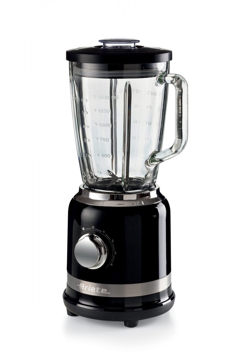 Ariete 0585 1,5 l Blender voor op aanrecht 1000 W Zwart, Roestvrijstaal