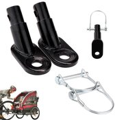 2-delige fietskarkoppeling, diverse fietskaraccessoires, geschikt voor elke gewone fiets of elektrische fiets, maar de maat van de koppeling moet worden vergeleken