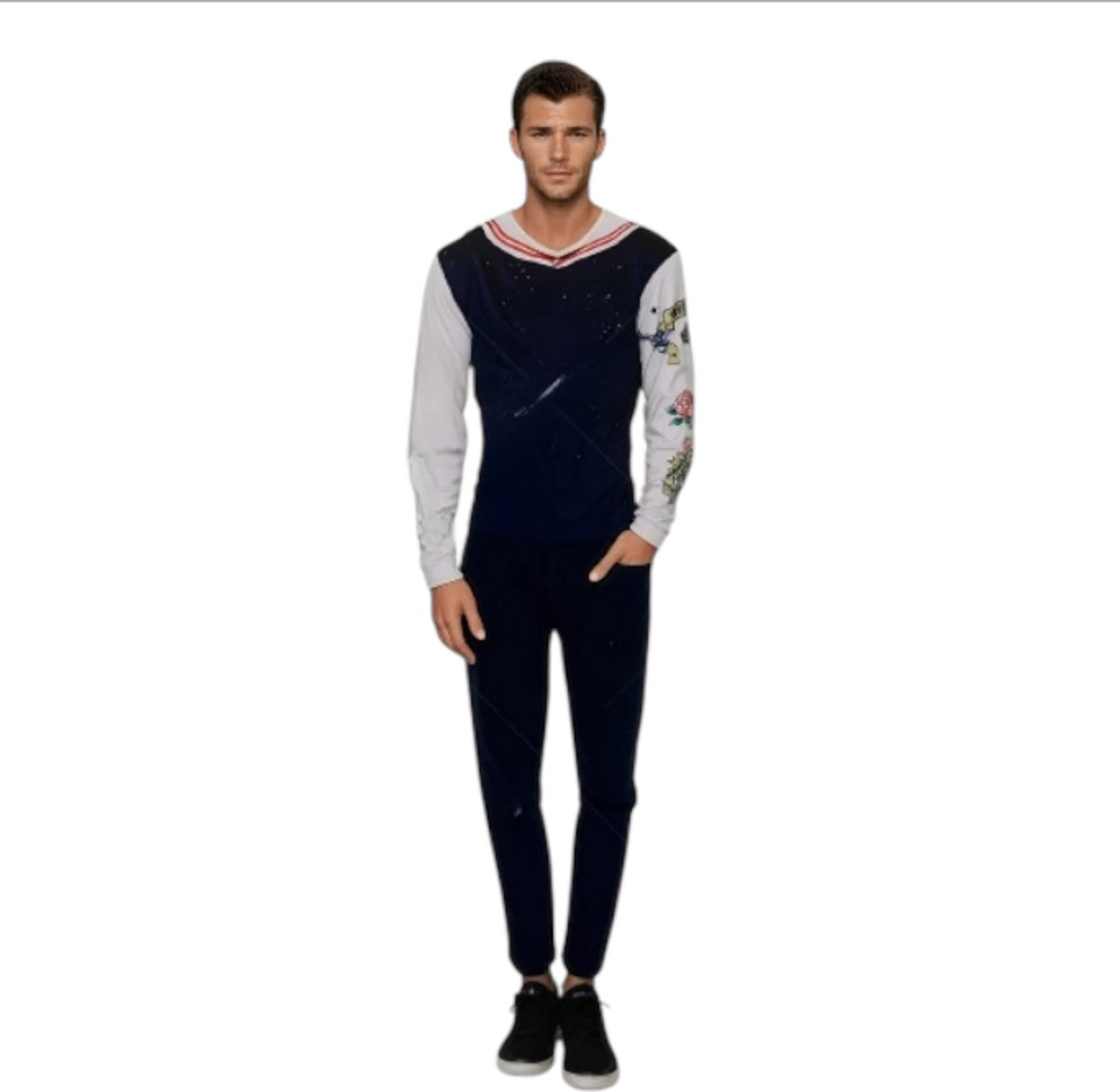 Sexy Matrozenkostuum voor Mannen – Inclusief Shirt, Broek – XL – Roleplay & Carnaval