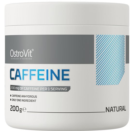 Pre-Workout - Caffeine Poeder - 200g - OstroVit - Caffeine Supplementen - Laboratory-confirmed quality! - 100% product zonder onnodige toevoegingen!