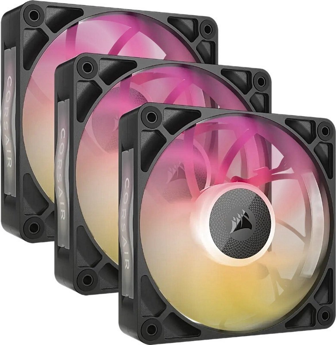 Corsair iCUE LINK RX120 MAX RGB computer behuizing ventilator 12 cm zwart 3 stuk(s)
