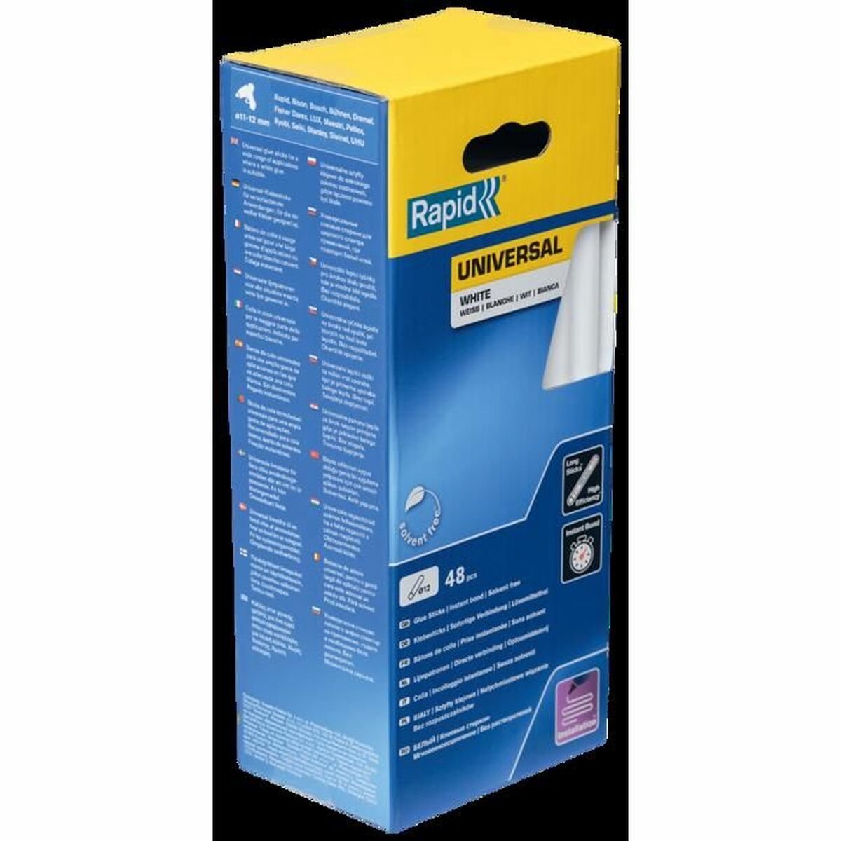 Rapid 12 x 190 mm lijmsticks Universal Wit - 5001412