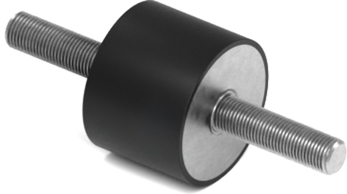 Rubbermagazijn - Trillingsdemper Type A 20x15mm - M6 - Set 10 stuks