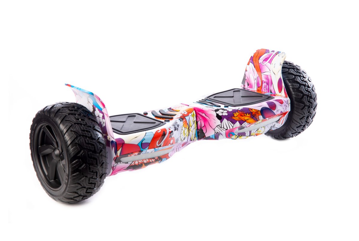 Altrado -Hoverboard – Rose HipHop – 8.5 inch Off-Road - 15 km/h - 10km bereik - Bluetooth speaker - Oxboard - Hoverboards