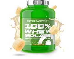Scitec Nutrition ® - 100% Whey Isolate (1816 gram - Banana) - Banaan - 72 eiwitshakes - whey protein isolate - whey isolaat - poeder