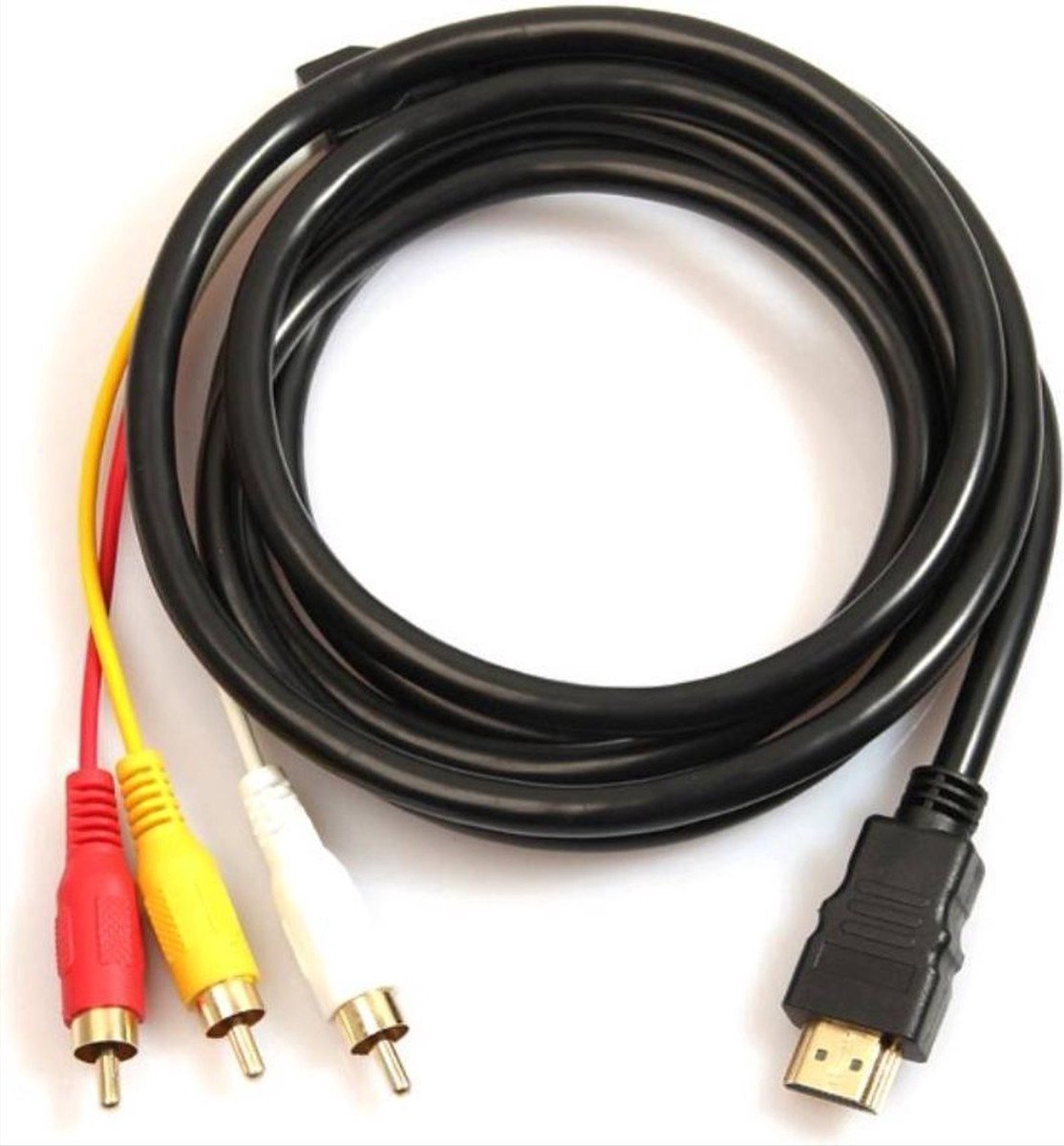 Finnacle - 1,5m HDMI naar Tulp/3 RCA Kabel - 1080P Full HD Video/Audio - TV kabel - HDMI kabel - Universeel