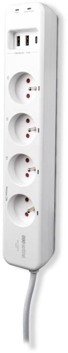 Aangesloten stekkerdoos - SmartPlug Strip - SCS SENTINEL
