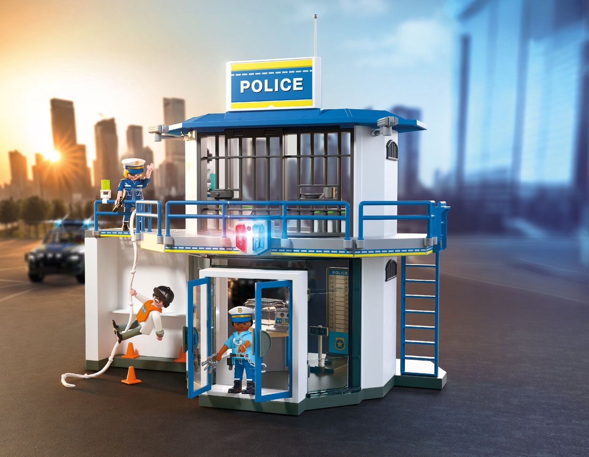 PLAYMOBIL Action Heroes: Politiebureau met Onderzoekskamer - 71874 — afbeelding 7