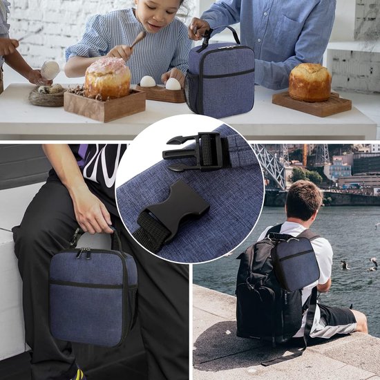 BOTC Koeltas - Lunchtas - koeltasje - Geïsoleerde Koeltas - Lunchtas 6 liter - Blauw van BOTC — afbeelding 4