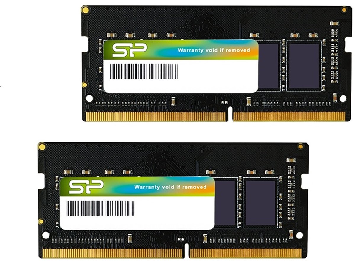 Silicon Power - Laptopgeheugen - DDR4 - 32GB (2x16GB) - 2666MHz - CL19 - SODIMM - SP032GBSFU266B22