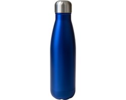 Aluminium Drinkfles 780 ml – Blauw met Zilveren Dop – Waterfles voor Kinderen & Volwassenen – Sport Bidon – Lichtgewicht & Lekvrij – Herbruikbare Drinkfles voor School of Sport - EURO24