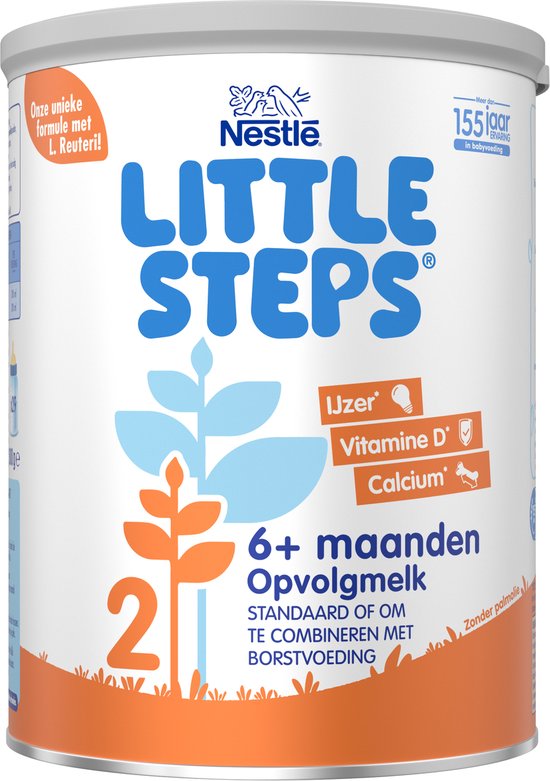 Foto: Nestl little steps 2 flesvoeding 6 maanden 2x 800 gram babymelk babyvoeding