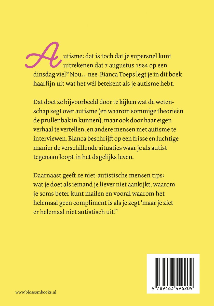 Hoofdzaken 1 - Maar je ziet er helemaal niet autistisch uit - back cover