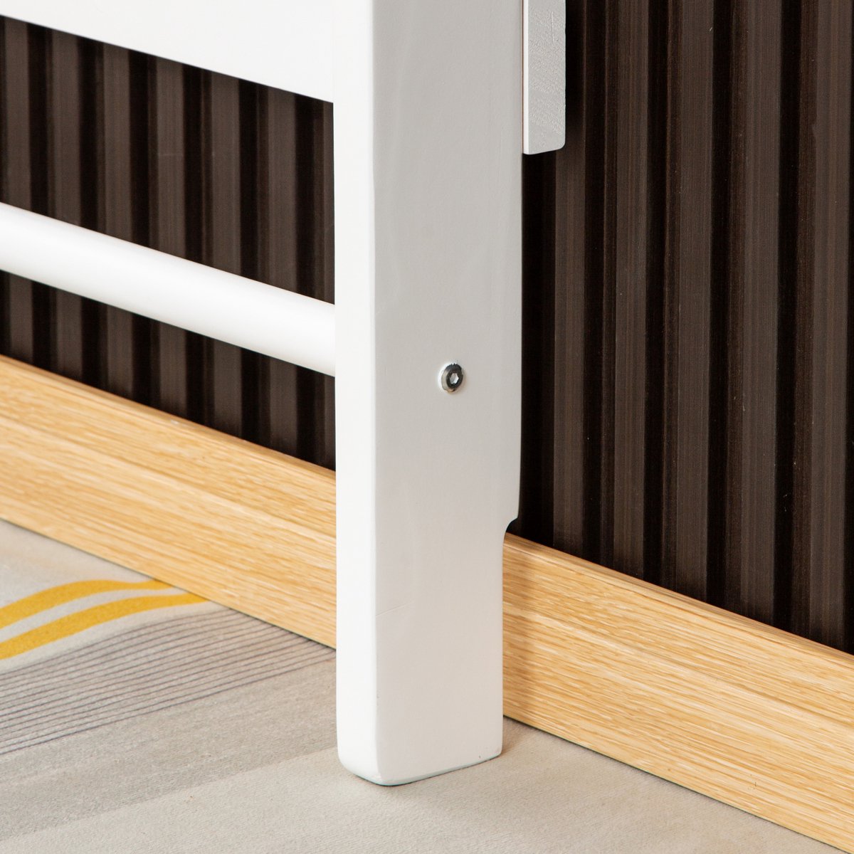 Buxibo Klimwand van Hout – Wandklimrek voor Binnen – Gym Speeltoestel voor Kinderen – 190x68x8 cm – Wit — afbeelding 7