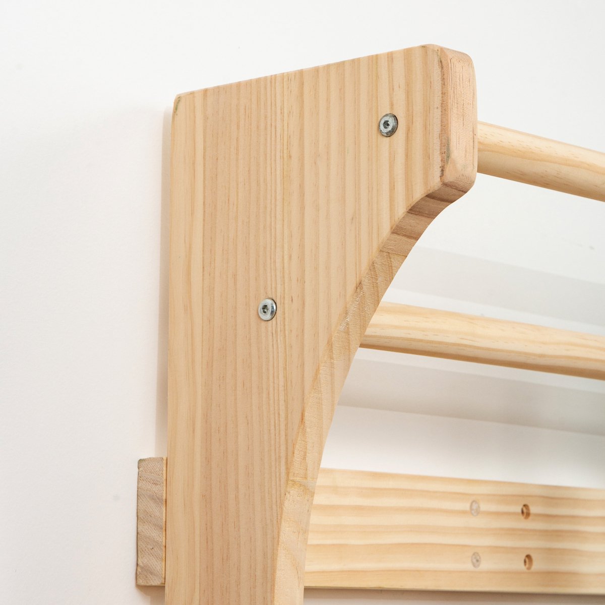 Buxibo Klimwand van Hout – Wandklimrek voor Binnen – Gym Speeltoestel voor Kinderen – 190x68x8 cm – Naturel — afbeelding 9