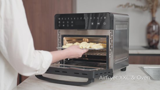 EUARY Friteuse sans Huile 4,5L Avec Fenêtre Visible,Air Fryer 1400W,Friteuse à Air Chaud avec 8