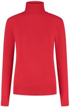 DAMES COLTRUI - Glad Gebreid - Viscose - Kleur Rood - Maat S
