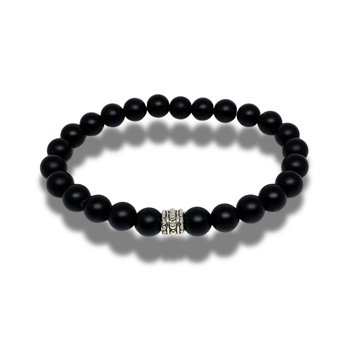 Armband - natuursteen - matte agaat - 8 mm 21 cm