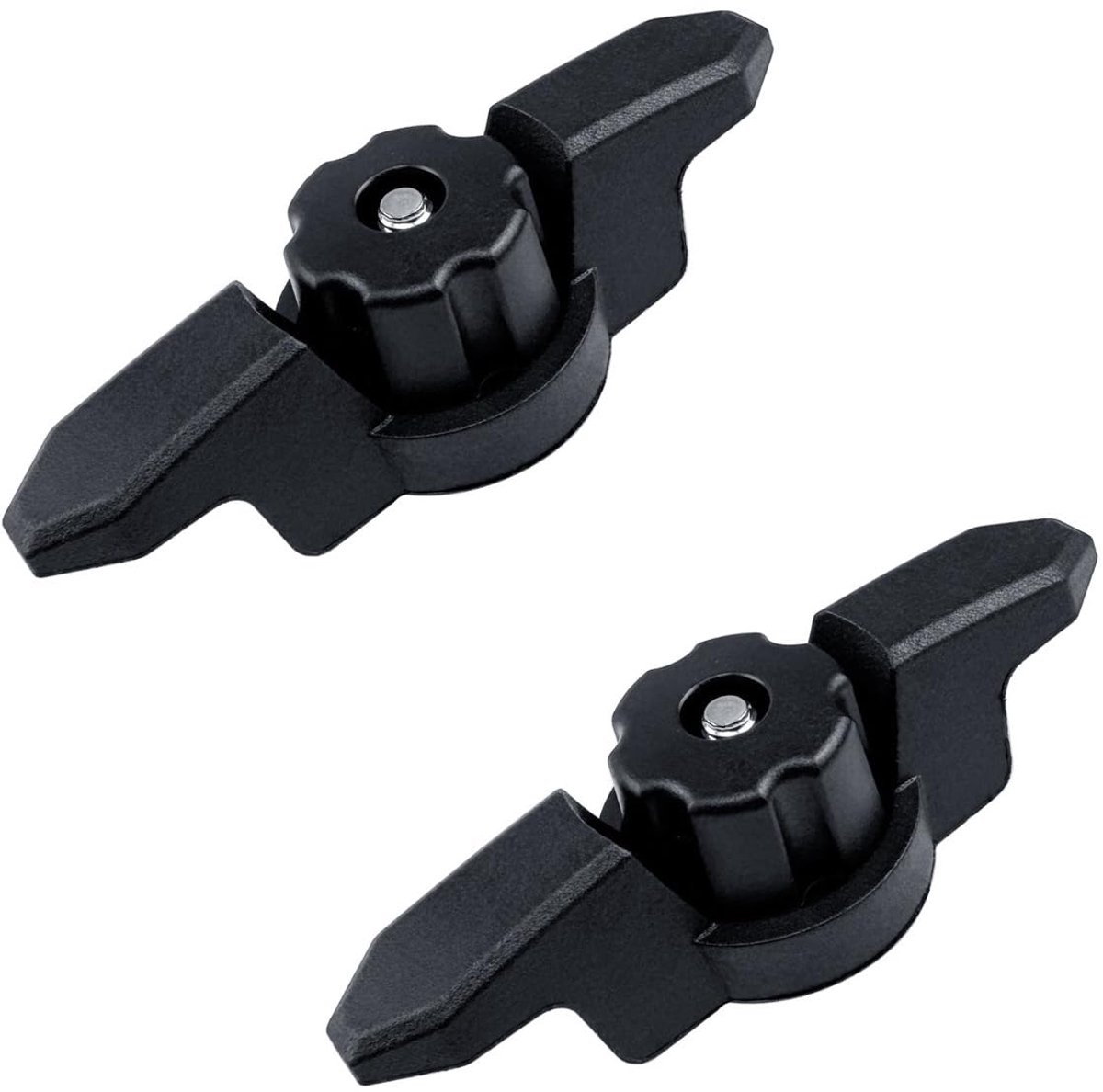 2-pack, kajak ankerpuntclip, kajak spoor montage touwclip, kajak visaccessoires, zwart