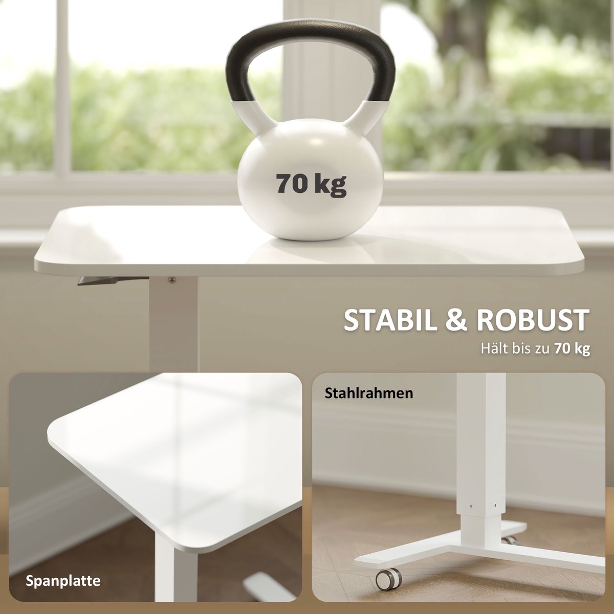 HOMCOM - Zit-Sta Bureau thumbnail 4