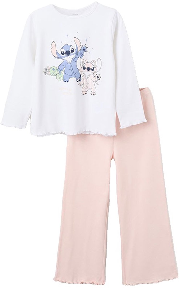 Zippy 3107429601 Pyjama Met Lange Mouwen Wit,Roze 3-4 Years Meisje White