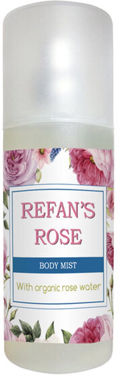 Refan natuurlijke en hyper allergische Rozen water deodorant spray 125ml
