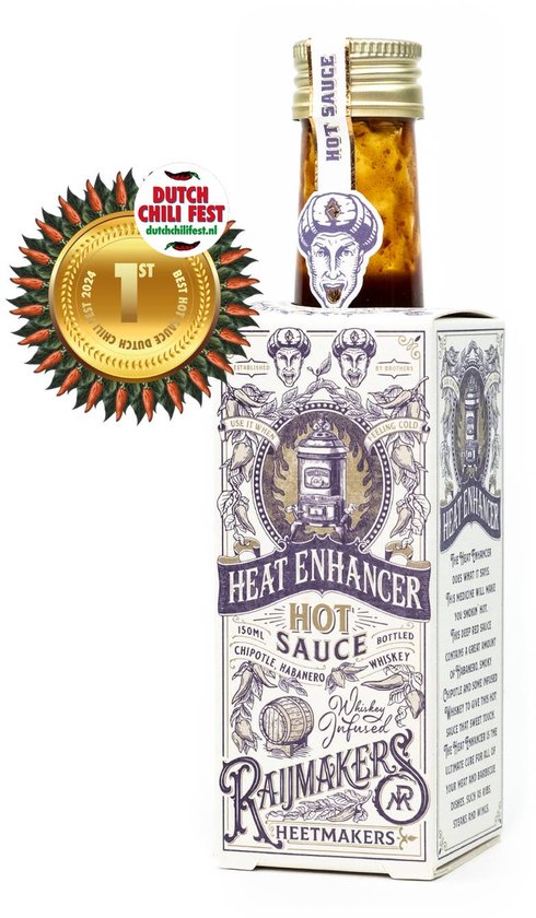 De Raijmakers Heatmakers Hot Sauce – Heat Enhancer - Winnaar van Dutch Chili Fest