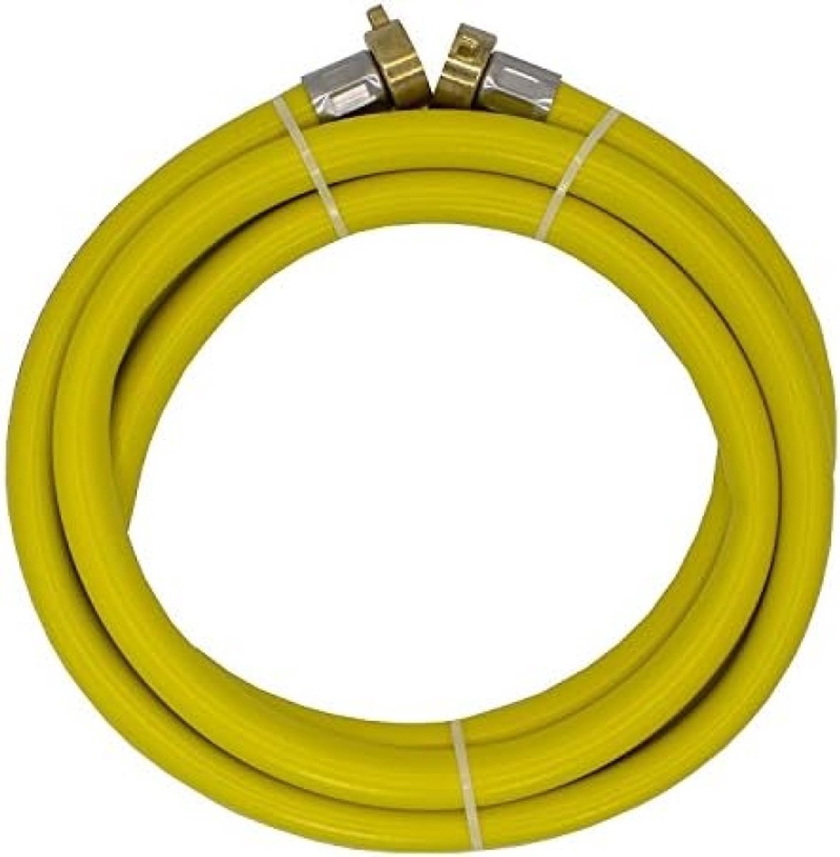 PolkaHome Vulslang voor verwarmingssystemen, 3/4 inch, 5 meter, 15 bar, geel - Hoogwaardige vulslang voor verwarmingsketels
