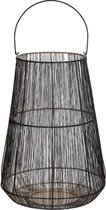 Mica Decorations halle lantaarn zwart maat in cm: 45 x 32 - Zwart
