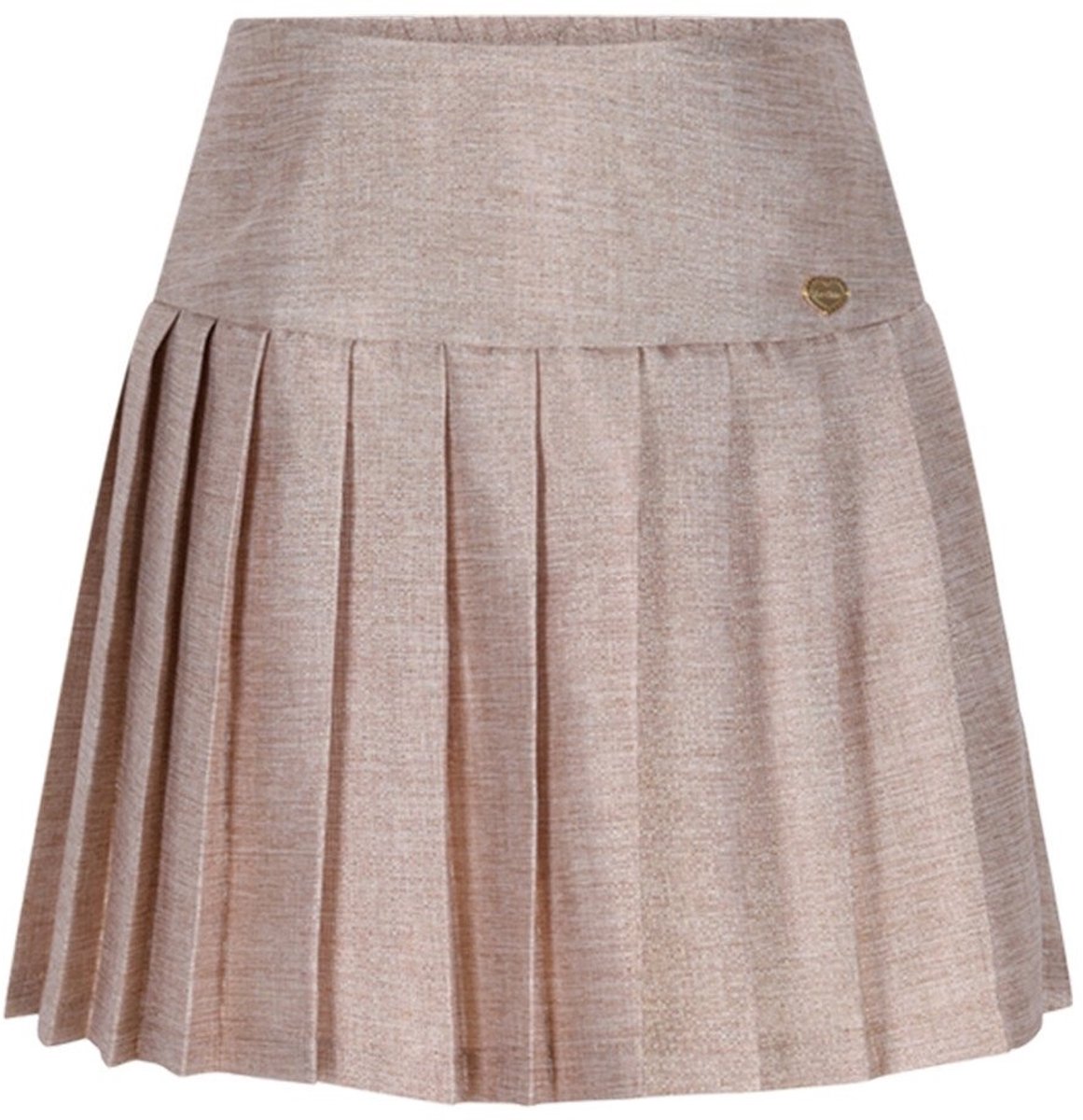 Le Chic winter rok meisjes - goud - Twinny - geplooid, glitter