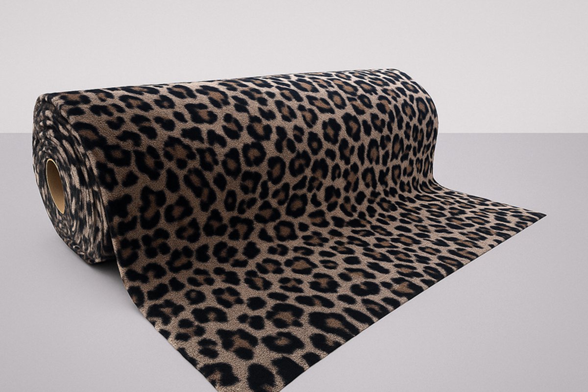 Panterprint deurmat - 50x75cm - Schoonloopmat - Droogloopmat - Deurmat binnen - Wasbaar - Voor binnen