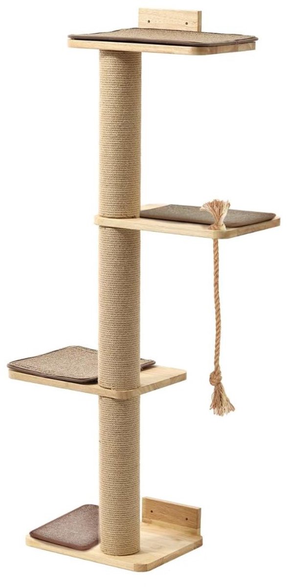 Krabpaal voor Grote Katten - Krabton - Kattenhuis - Bruin