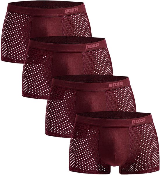 Sous-vêtements BOXR - Sous- Sous-vêtements en Bamboe - Lot de 4 - Sous- Sous-vêtements pour hommes - Boxers pour hommes - Sous- Sous-vêtements pour hommes
