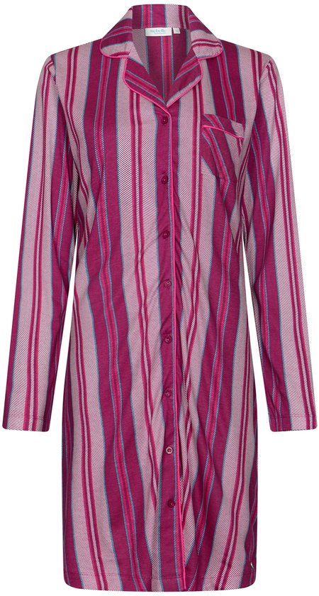 Rebelle - Nachthemd - Cin Cin - Bio Katoen - Doorknoop - Roze - Maat 42