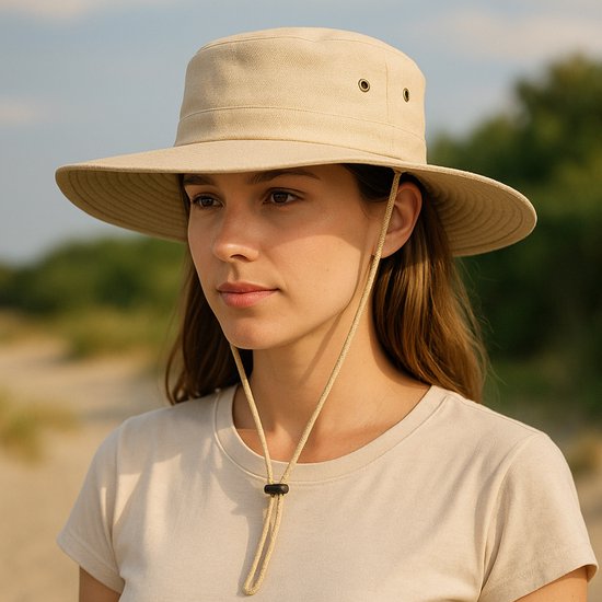 Comhats Zonnehoed voor heren, uv-bescherming, outdoor, vissershoed, emmer, safari, opvouwbare wandelhoed, uniseks, bush-hoed, zomerhoed, boonie, tuinhoed, tropische hoed