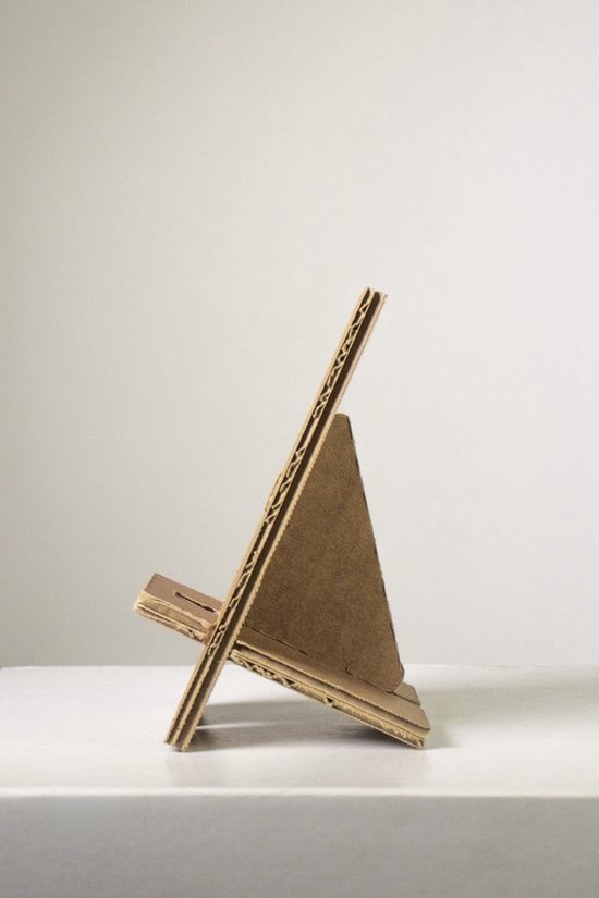 Support de téléphone en carton - 11 x 8,5 x 15 cm - Tente en carton