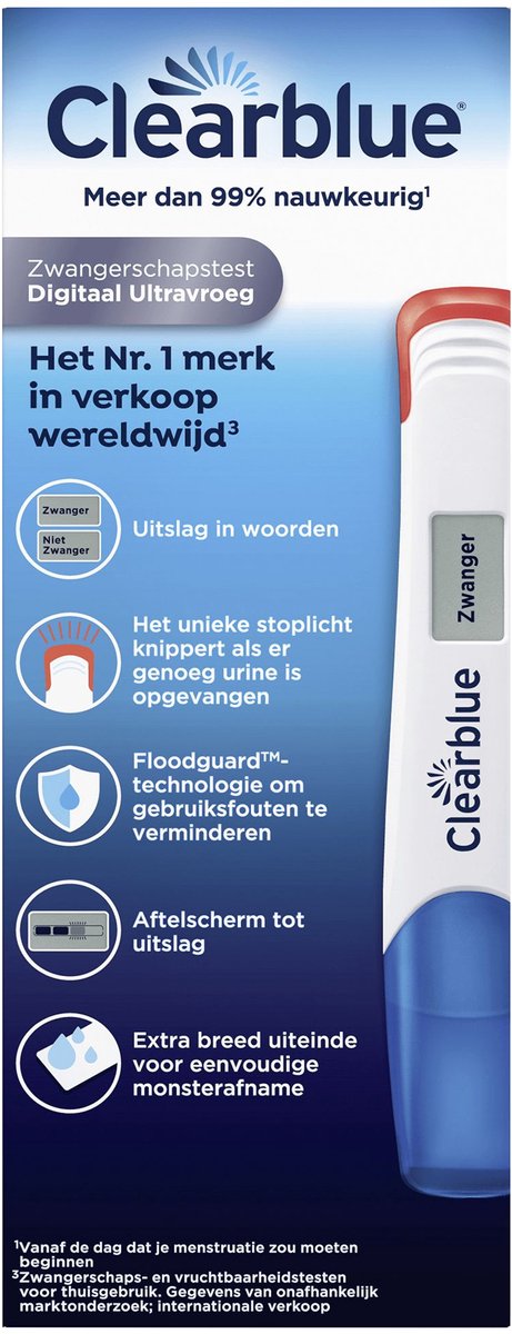 Clearblue Zwangerschapstest Digitaal Ultravroeg - 2 digitale testen – foto 3