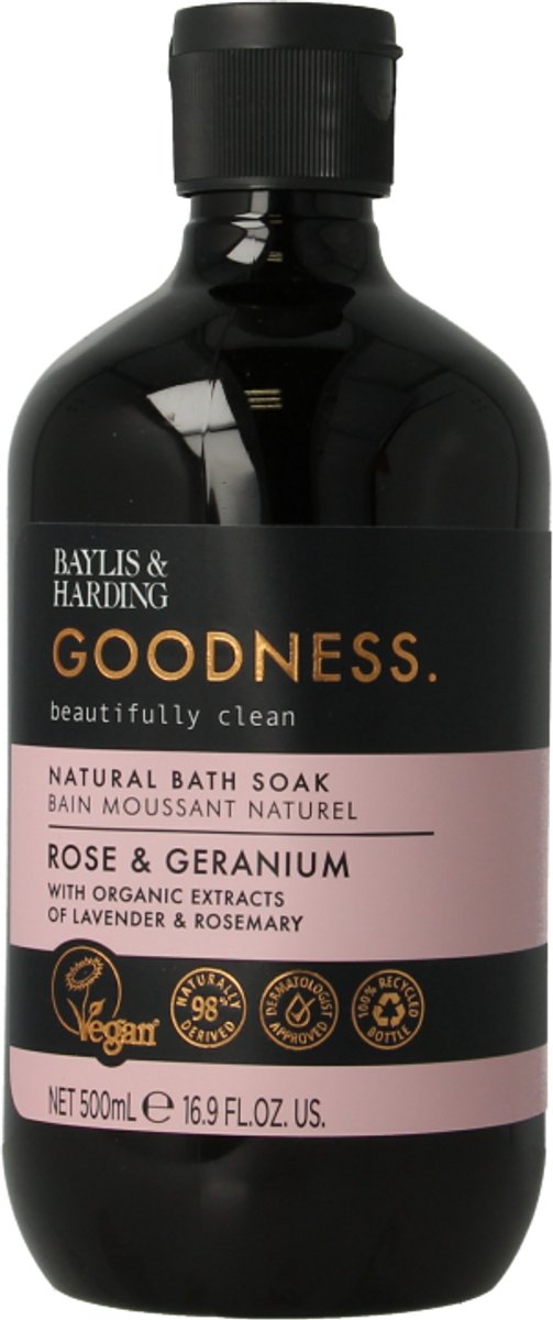 Baylis & Harding Bath soak goodness rose & geranium 500 Milliliter