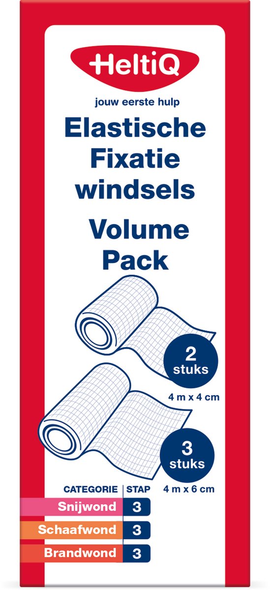 Goedkoopste Heltiq Elastische fixatiewindsels volume pack 5 Stuks