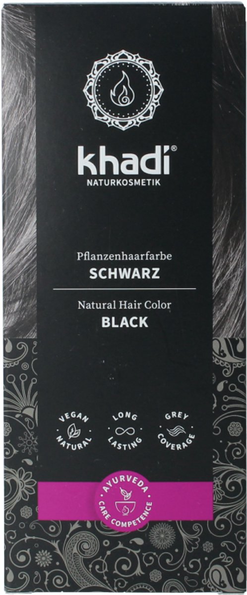 Khadi Haarkleuring Black 100 gram