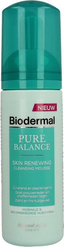 Biodermal Pure Balance Skin Renewing Cleansing Mousse -  gezichtsreiniging  - Gezichtsreinigings mousse - 150ml