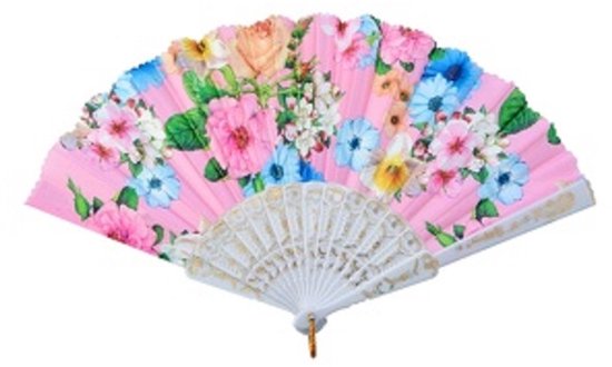 Een mooie handwaaier met diverse bloemen in verschillende kleuren. Heel erg fijn om bij je te hebben met de warmte. Voordelen: licht artikel, gemakkelijk in de tas te stoppen, mooie afbeeldingen. Voor uzelf of Bestel Een Cadeau.