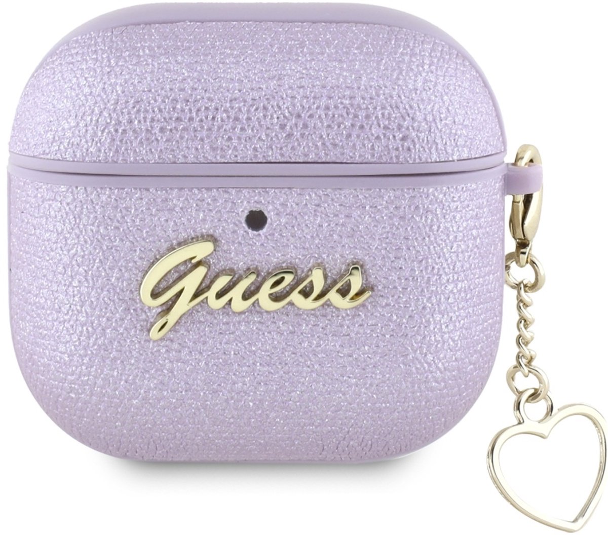 Guess Case Tpu Cover Voor Airpods 4 Metallic Script Charm Bescherming